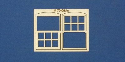 M 70-09Ac O gauge residential window with sash type 3 - arched header